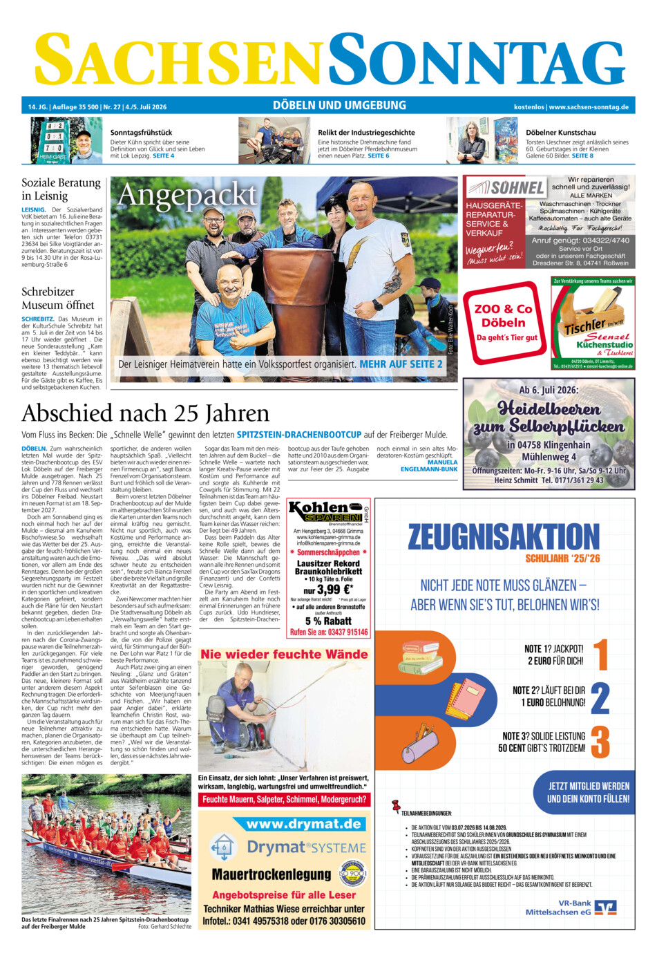 Sachsen-Sonntag Doebeln vom Samstag, 04.07.2026