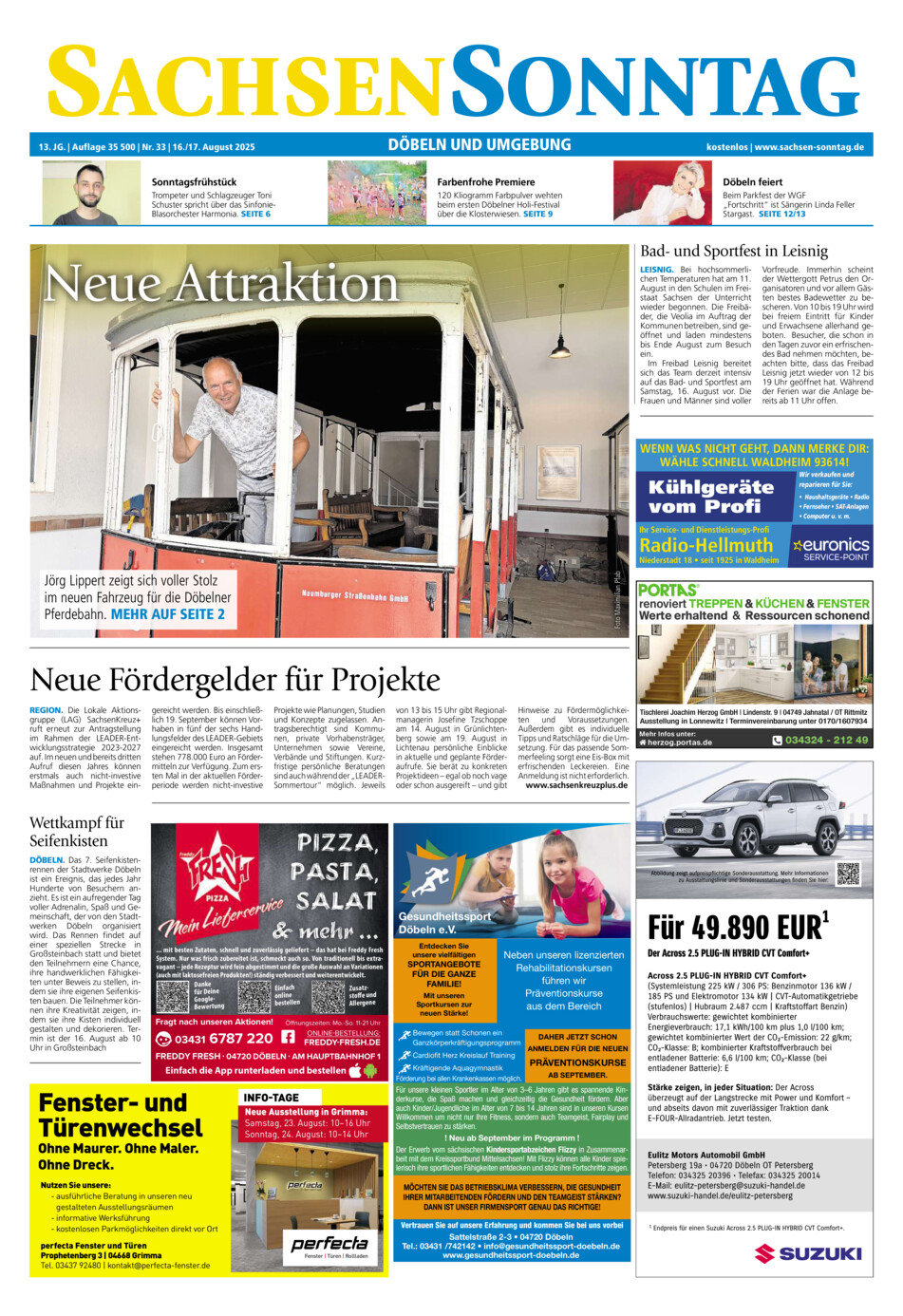 Sachsen-Sonntag Doebeln vom Samstag, 16.08.2025