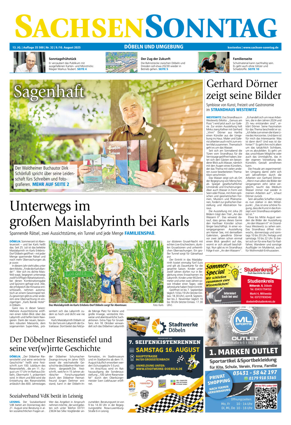 Sachsen-Sonntag Doebeln vom Samstag, 09.08.2025