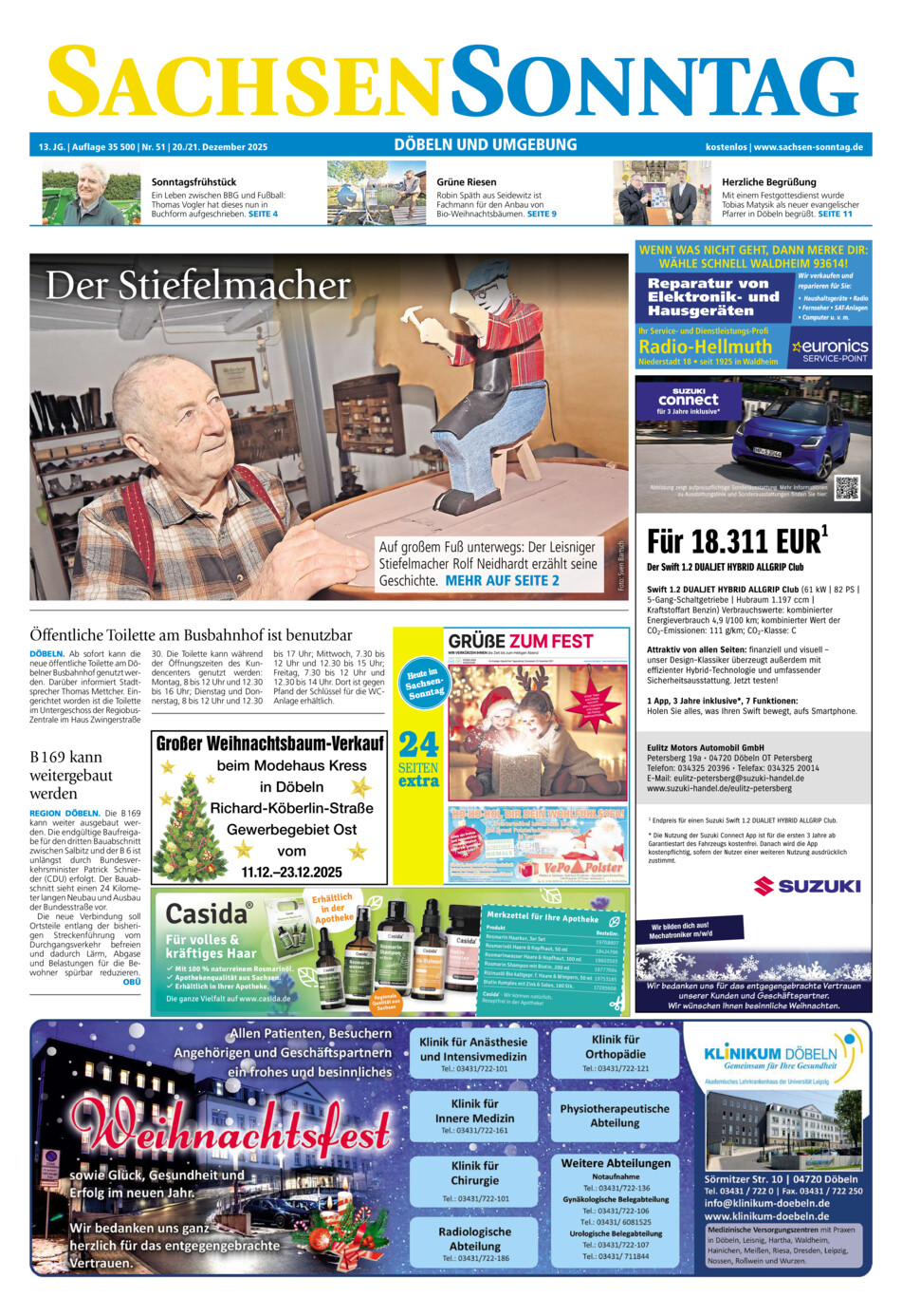 Sachsen-Sonntag Doebeln vom Samstag, 20.12.2025