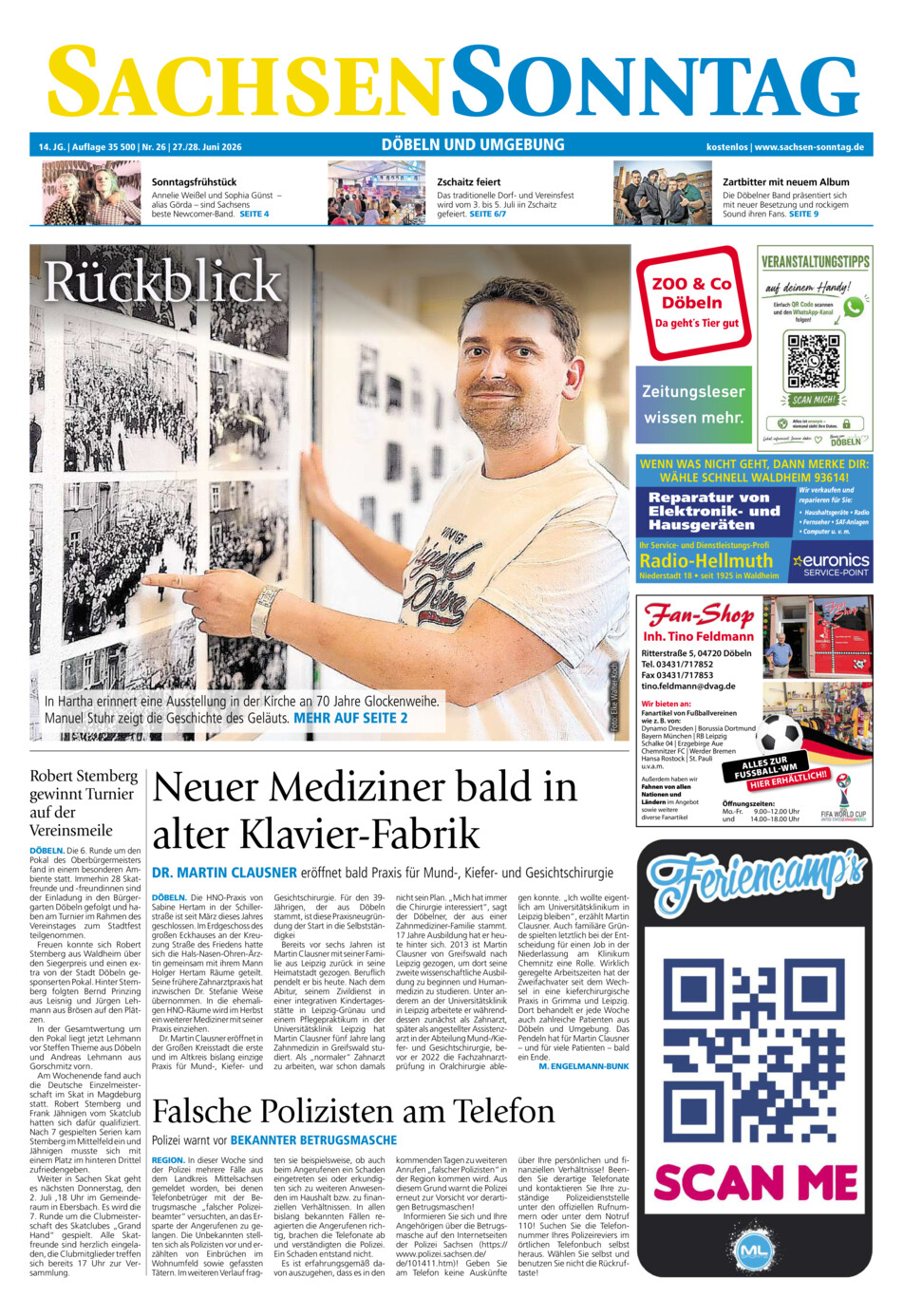 Sachsen-Sonntag Doebeln vom Samstag, 27.06.2026