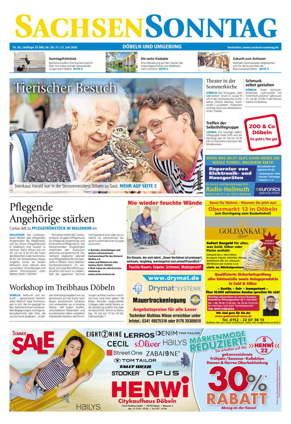Sachsen-Sonntag Doebeln vom Samstag, 11.07.2026