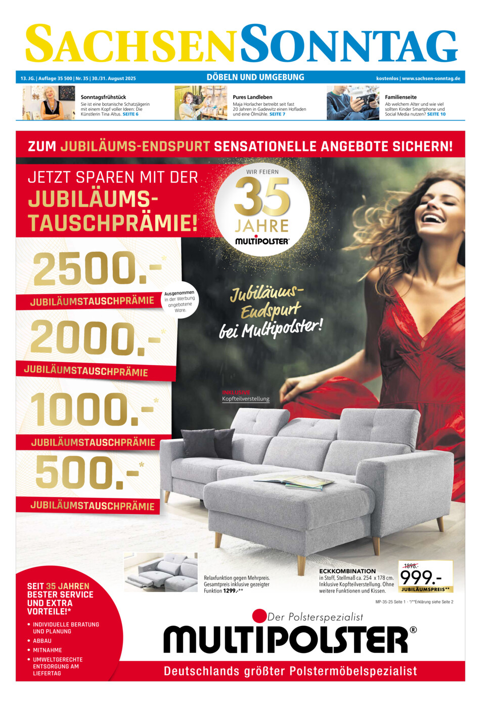 Sachsen-Sonntag Doebeln vom Samstag, 30.08.2025