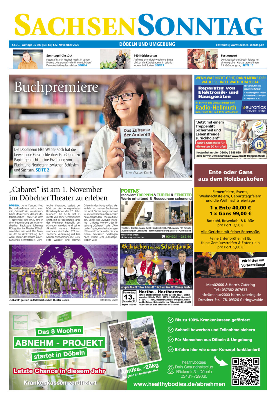 Sachsen-Sonntag Doebeln vom Samstag, 01.11.2025