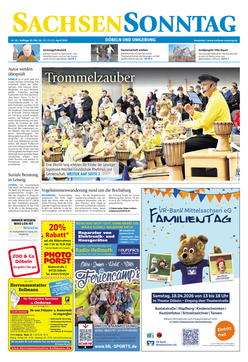 Sachsen-Sonntag Doebeln vom Samstag, 11.04.2026
