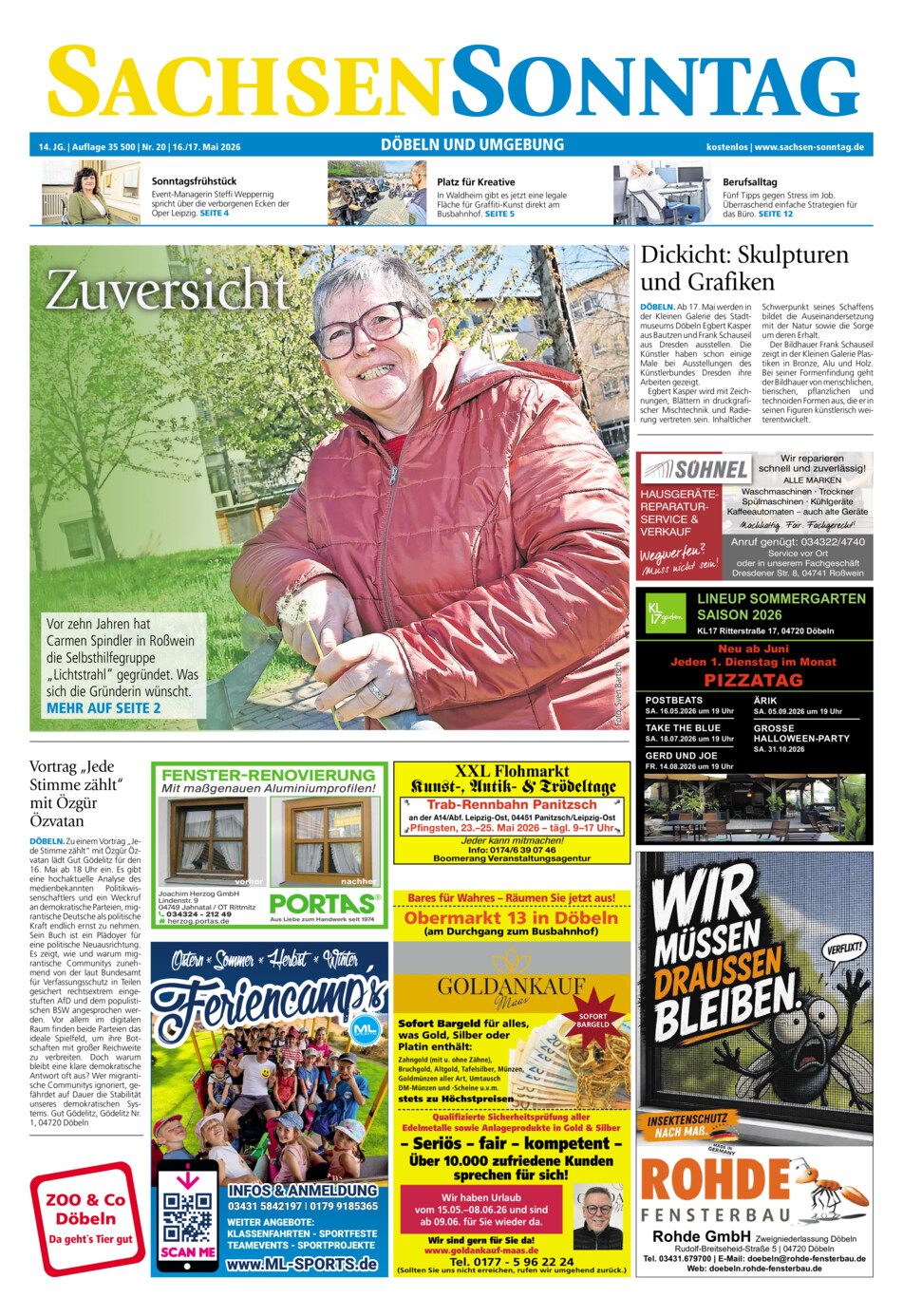 Sachsen-Sonntag Doebeln vom Samstag, 16.05.2026