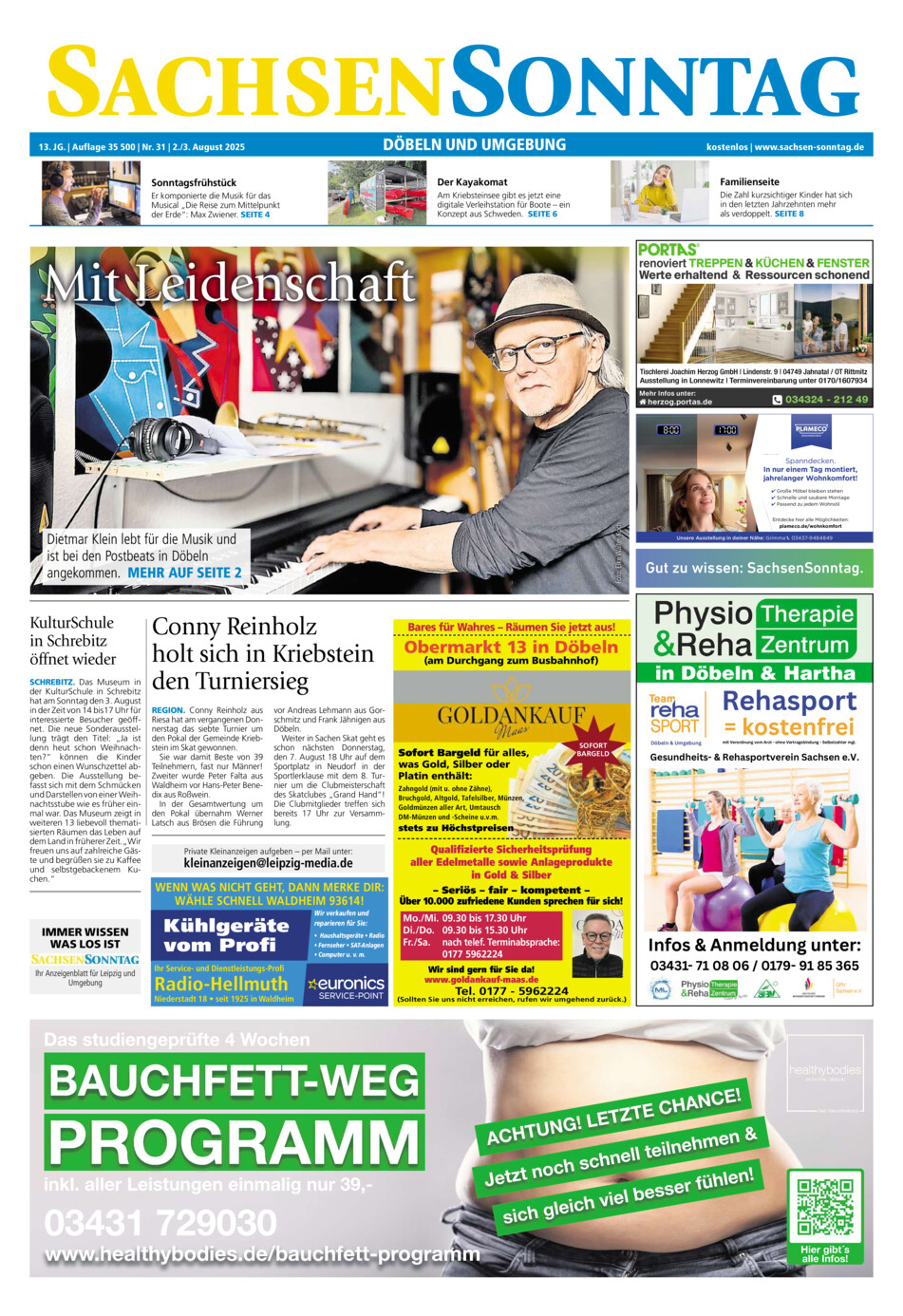 Sachsen-Sonntag Doebeln vom Samstag, 02.08.2025