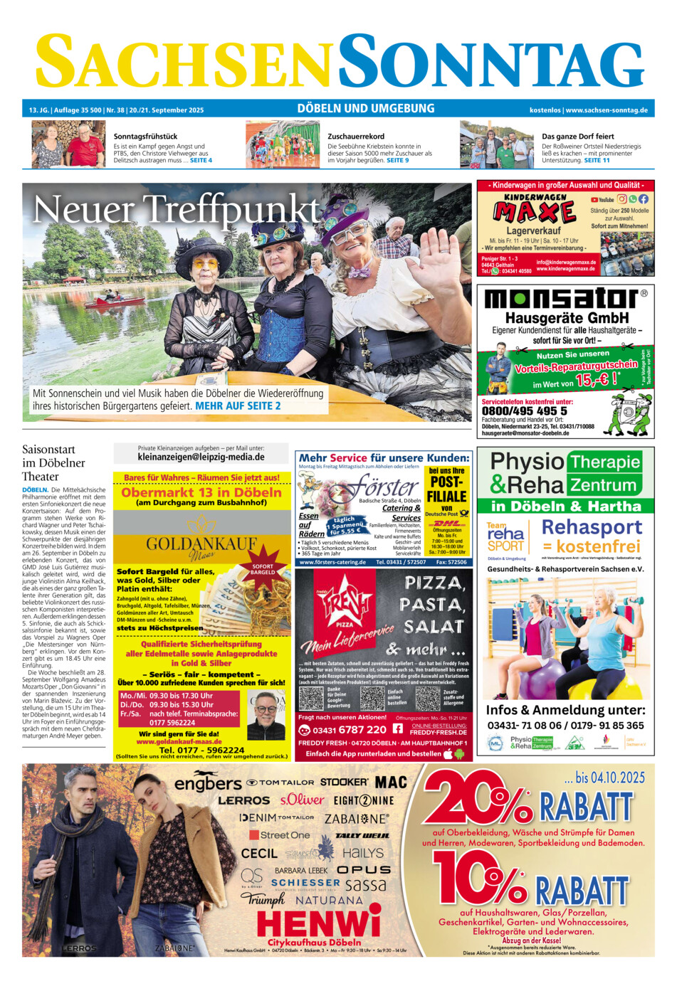 Sachsen-Sonntag Doebeln vom Samstag, 20.09.2025