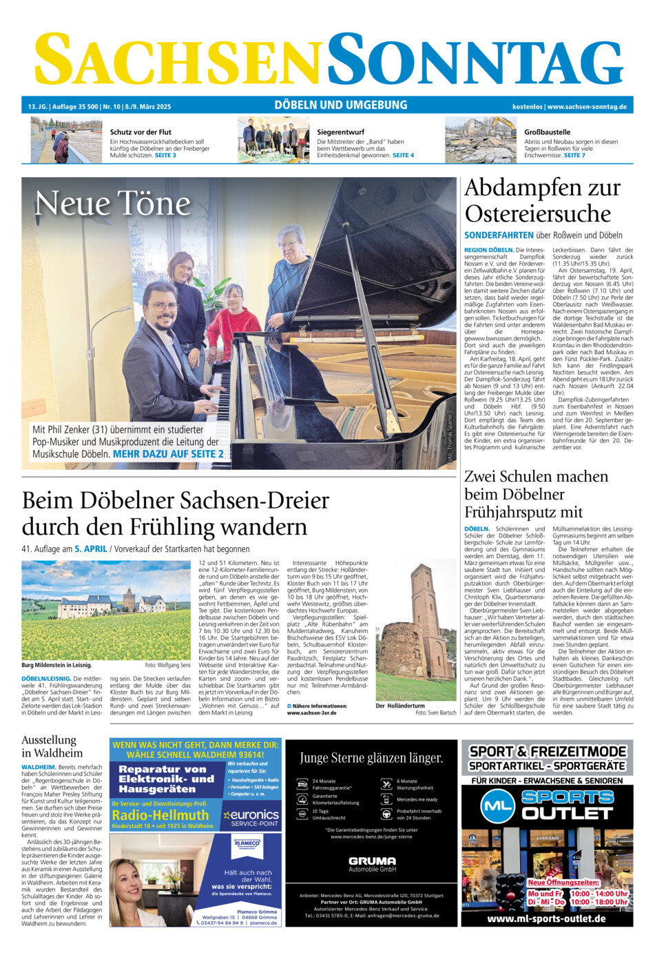 Sachsen-Sonntag Doebeln vom Samstag, 08.03.2025