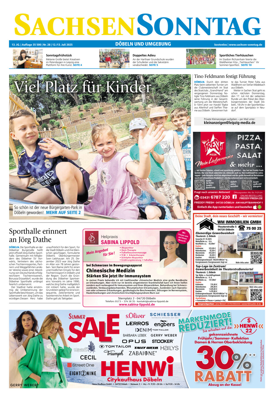 Sachsen-Sonntag Doebeln vom Samstag, 12.07.2025