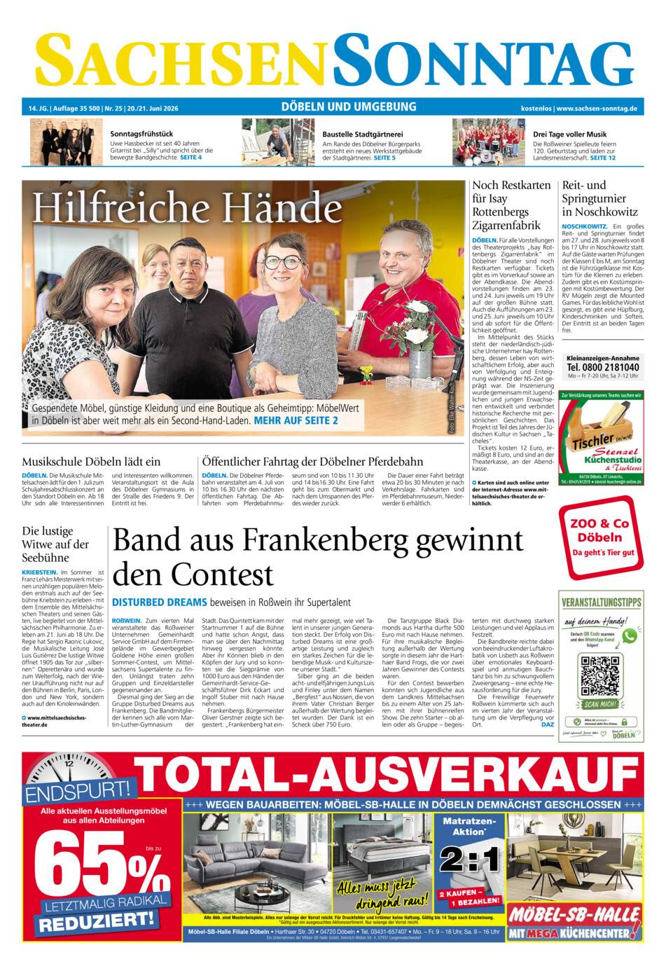 Sachsen-Sonntag Doebeln vom Samstag, 20.06.2026