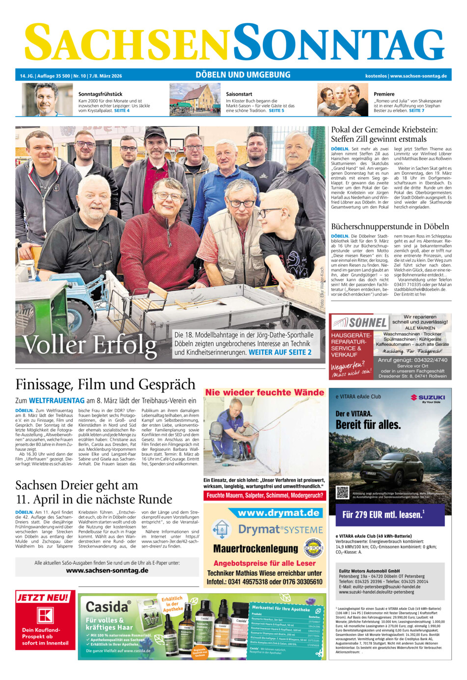 Sachsen-Sonntag Doebeln vom Samstag, 07.03.2026