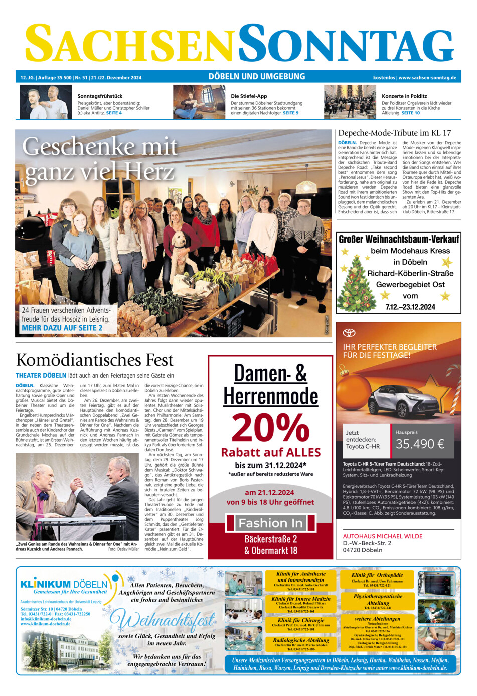 Sachsen-Sonntag Doebeln vom Samstag, 21.12.2024