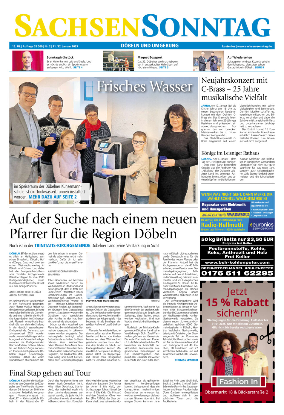 Sachsen-Sonntag Doebeln vom Samstag, 11.01.2025