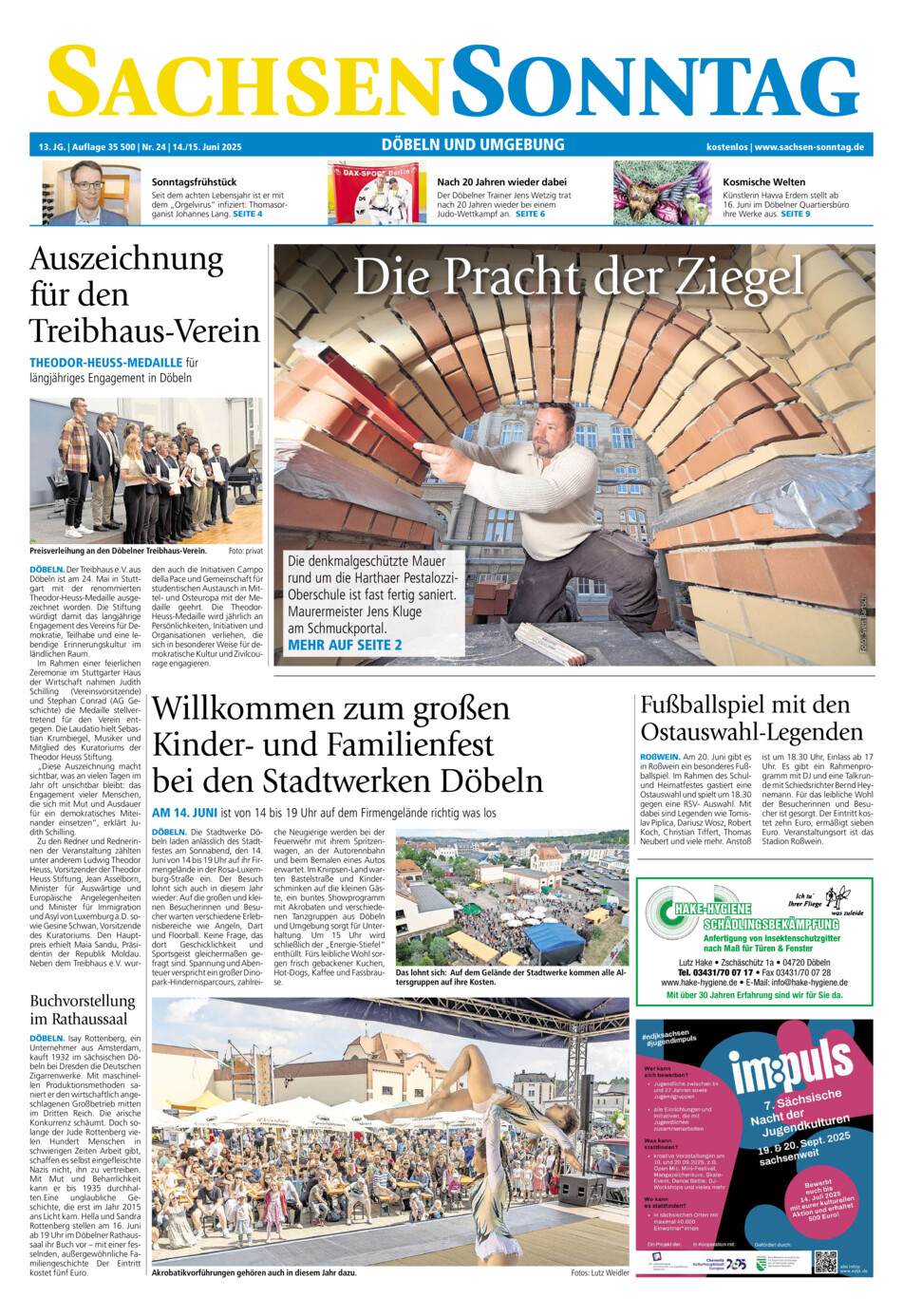 Sachsen-Sonntag Doebeln vom Samstag, 14.06.2025