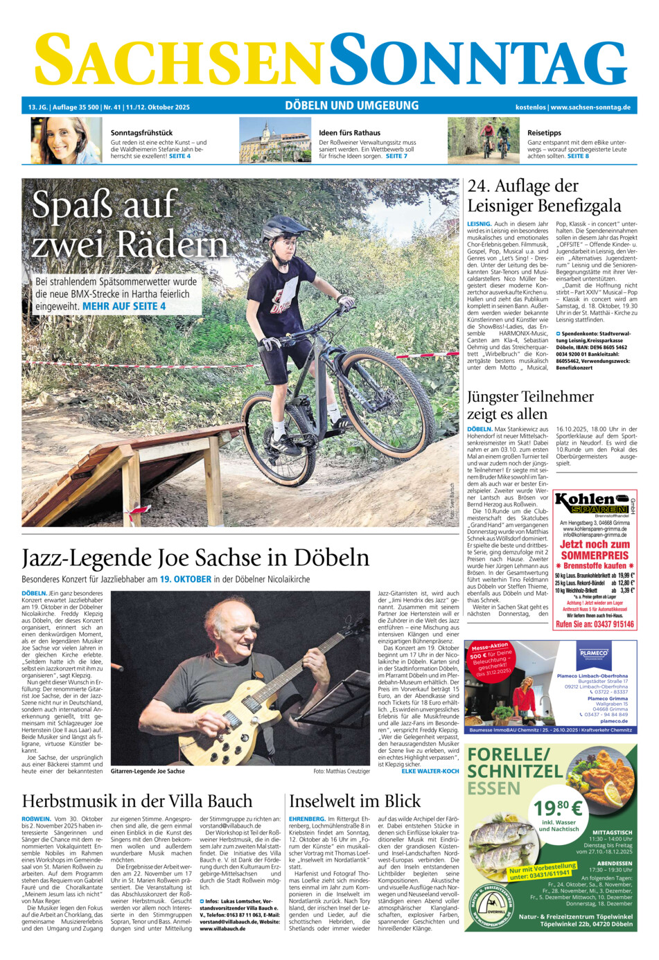 Sachsen-Sonntag Doebeln vom Samstag, 11.10.2025