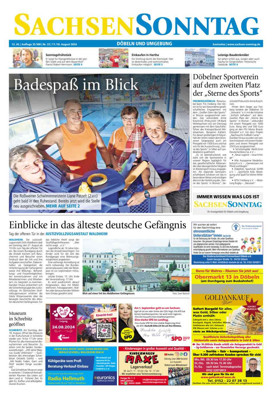 Sachsen-Sonntag Doebeln vom Samstag, 17.08.2024