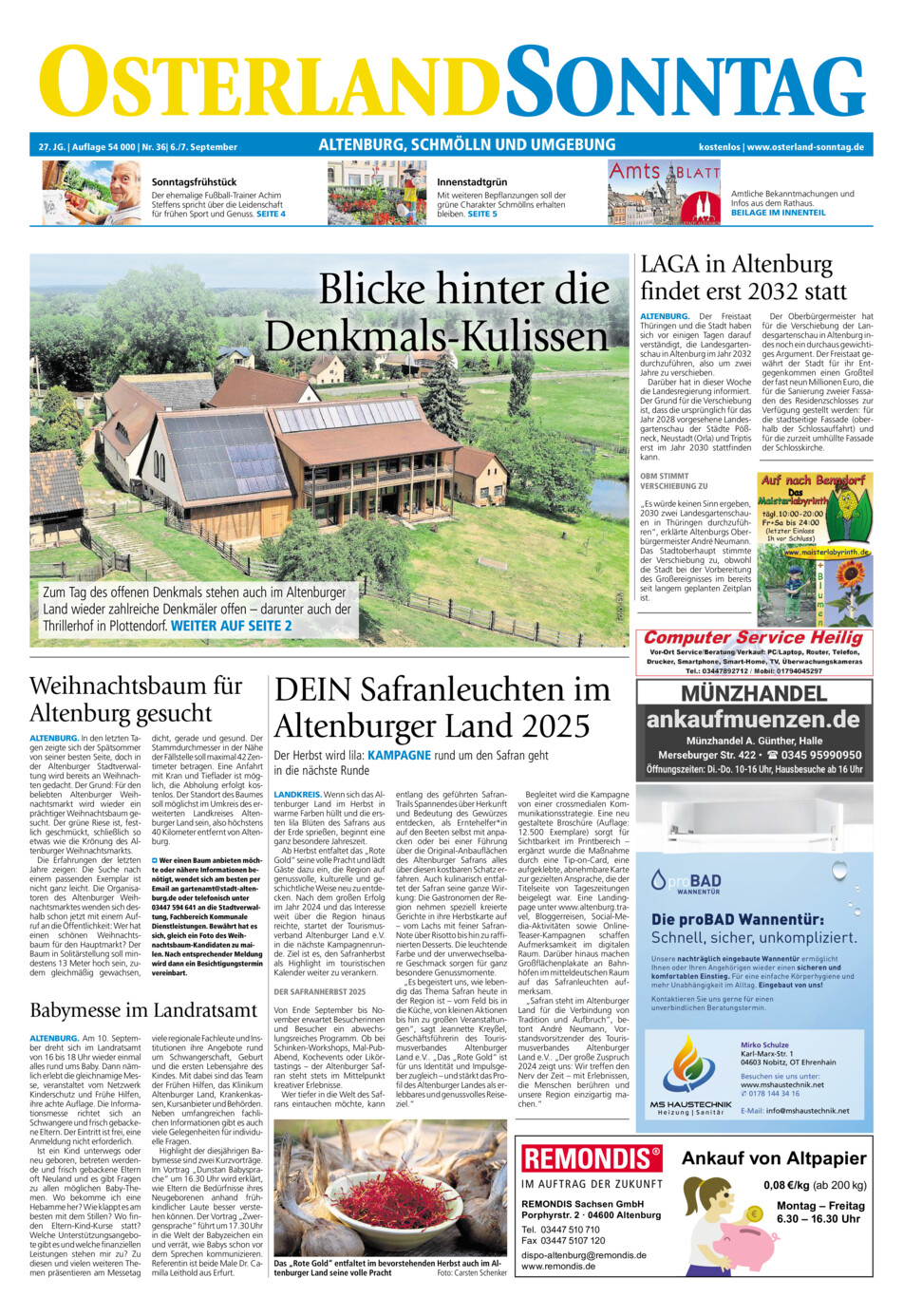 Osterland-Sonntag Altenburg_Osterland vom Samstag, 06.09.2025