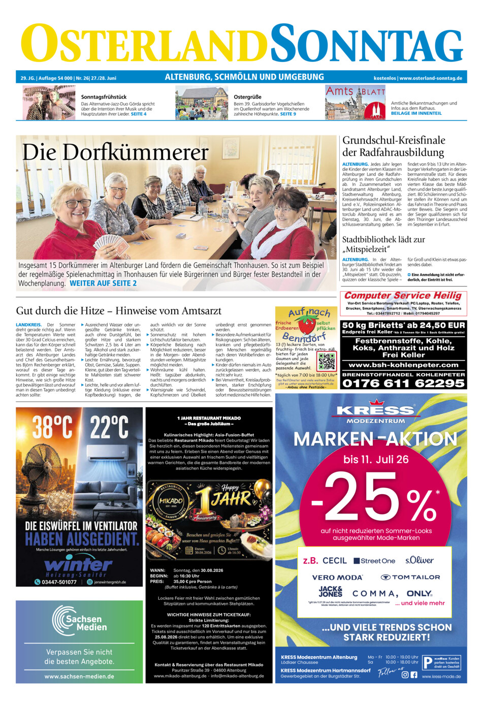 Osterland-Sonntag Altenburg_Osterland vom Samstag, 27.06.2026