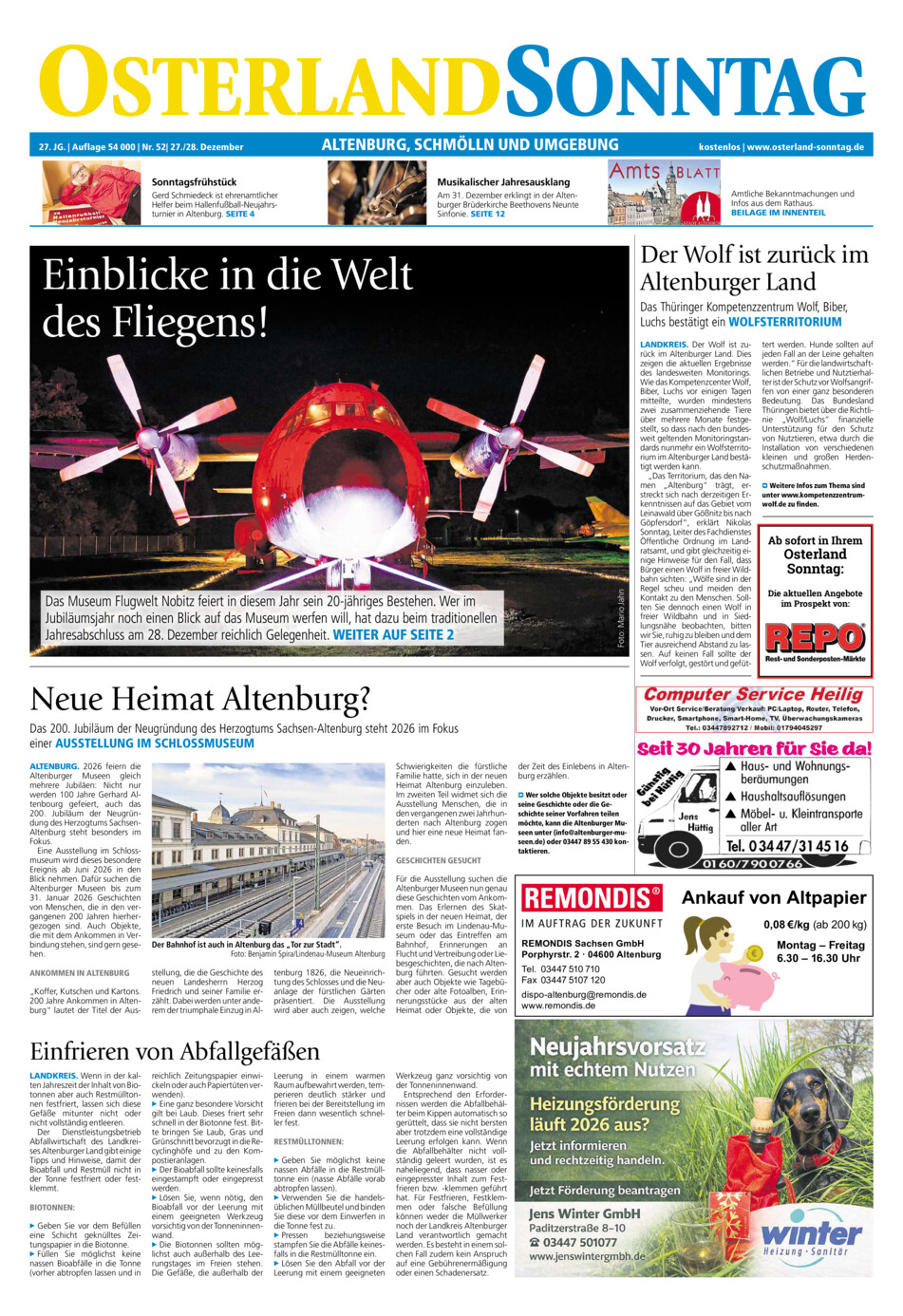 Osterland-Sonntag Altenburg_Osterland vom Samstag, 27.12.2025